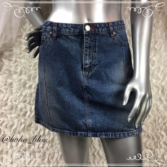 UNIONBAY | Blue Jean Denim Mini Skirt - Picture 2 of 7